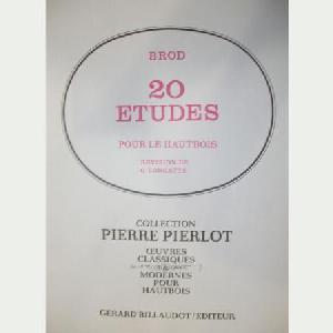 OB BROD 20 ESTUDIOS PARA OBOE *OFERTA*