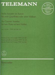 2FL 2V TELEMANN SONATINAS CANONICAS OP.5 (1738) *OFERTA*
