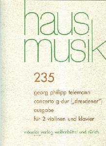 2VP TELEMANN CONCIERTO SOL M "DRESDENER"  *OFERTA*