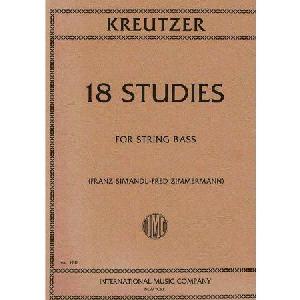 CBJ KREUTZER 18 ESTUDIOS CONTRABAJO 