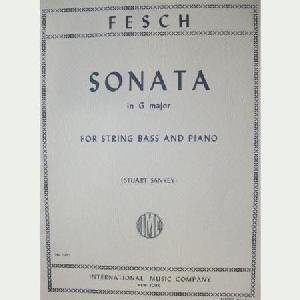 CBJ P FESCH SONATA SOL M CONTRABAJO Y PIANO 