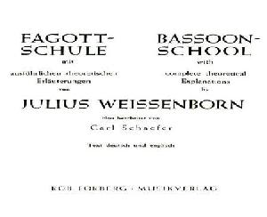 FG WEISSENBORN ESCUELA DE FAGOT CON EXPLICACIONES TEORICAS