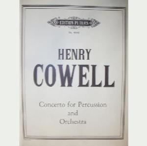 PERC COWELL CONCIERTO PARA PERCUSION Y ORQ