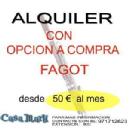 ALQUILER FAGOT CON OPCION A COMPRA