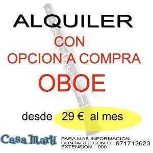 ALQUILER OBOE CON OPCION A COMPRA