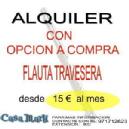 ALQUILER FLAUTA TRAVESERA CON OPCION A COMPRA