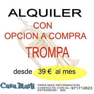 ALQUILER TROMPA CON OPCION A COMPRA
