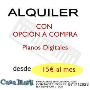 ALQUILER PIANO DIGITAL con Opción a Compra
