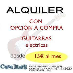 ALQUILER GUITARRA ELECTRICA con Opción a Compra