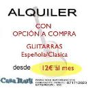 ALQUILER GUITARRA ESPAÑOLA/CLASICA con Opción a Compra