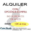 ALQUILER INSTRUMENTOS DE ARCO con Opción a Compra