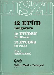 P LISZT 12 ESTUDIOS OP.1 
