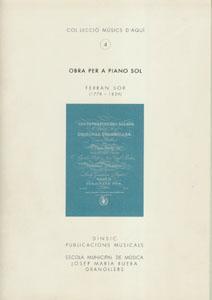 P SOR OBRA PER A PIANO SOL