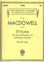 P MACDOWELL 12 ETUDES OP.39