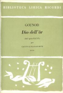 OP V/S GOUNOD DIO DELL OR (FAUST) *OFERTA*