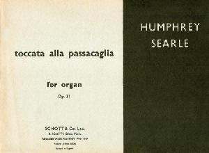 ORG HUMPHREY SEARLE TOCCATA ALLA PASSACAGLIA OP.31 *EN OFERT