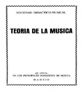 TEORIA MUSICA 4 S.D.M.